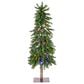 The Gerson Company 5" Alpine Pre-Lit Artificial Christmas Tree in Green, , large