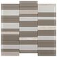 Dal-Tile SimplyStick Chenille White 12"x12" Straight Stack Mosaic Sheet, , large