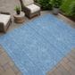Dalyn Rug Company Soft Essentials Solid Denim 10" x 14" Area Rug, , large