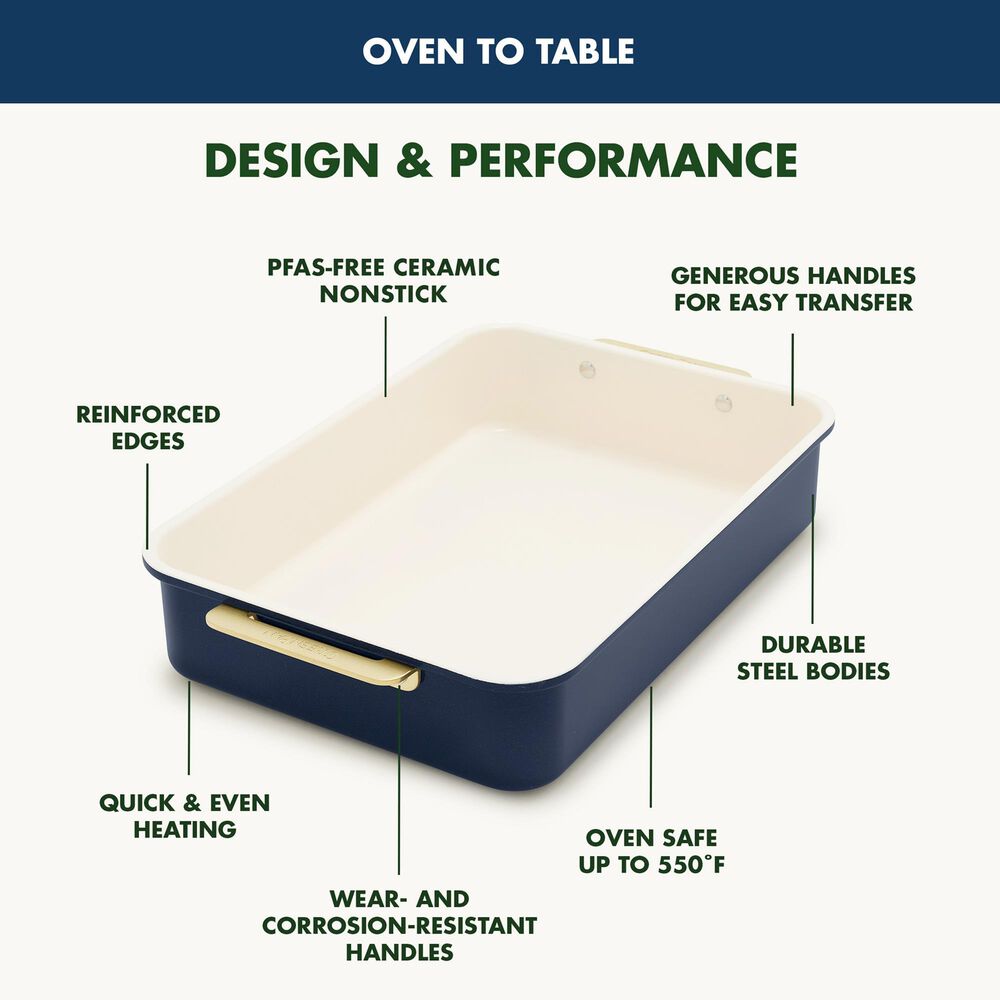 Green Pan Reserve Bakeware 13" x 9" Cake Pan in Oxford Blue, , large