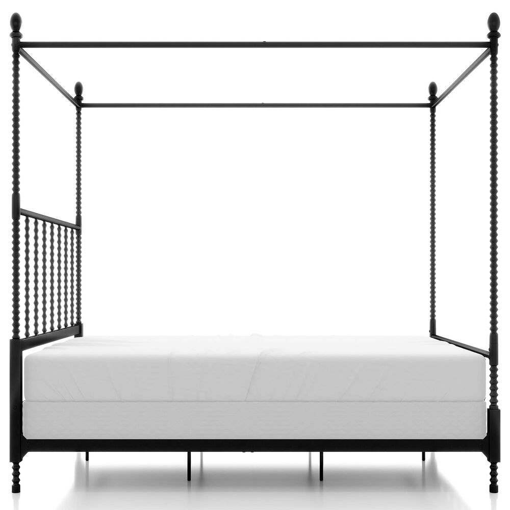 Furniture of America Elliot Queen Canopy Bed in Black, , large