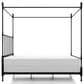 Furniture of America Elliot Queen Canopy Bed in Black, , large