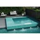 Emser Swirl Teal 1" x 2" Rectangle on 12" x 12" Glass Mosaic Sheet, , large