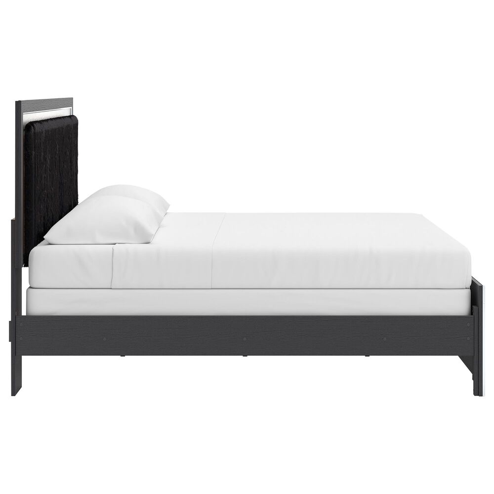 Ashley Zuraleus 3-Piece King Panel Bedroom Set in Matte Black, , large