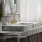 Kohler Purist Widespread Bathroom Sink Faucet with Lever Handles and High Gooseneck Spout in Vibrant Brushed Moderne Brass, , large