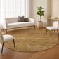 Dalyn Rug Company Soft Essentials Solid Walnut 8" Round Indoor/Outdoor Area Rug, , large