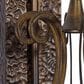 Maple and Jade 25" Single Scroll Indoor/Outdoor Wall Mount Candle Holder in Weathered Bronze and Clear, , large
