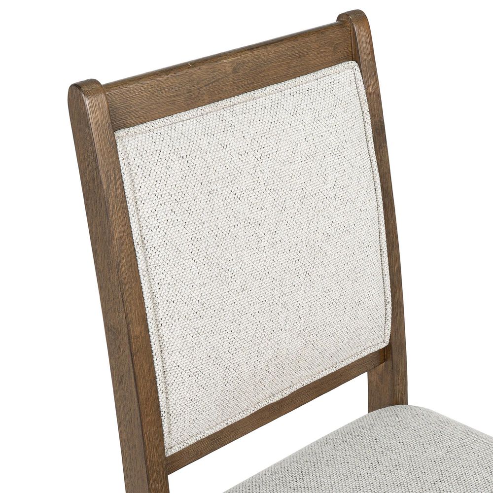 Furniture of America Virex Upholstered Side Chair in Dark Walnut (Set of 2), , large