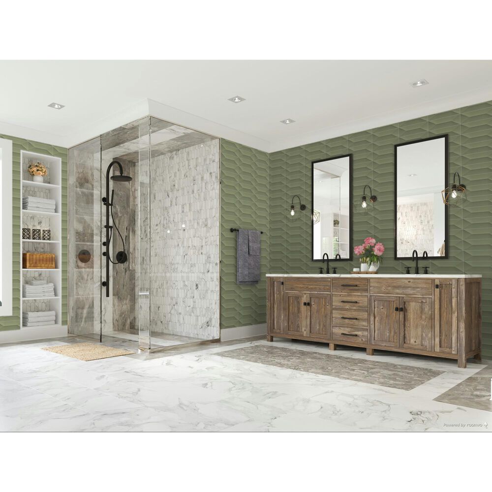 Dal-Tile Mythology Chronos Wave Crest 4" x 12" Ceramic Tile, , large