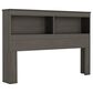 Lemoore Essential Full/Queen Bookcase Headboard in Storm Grey, , large