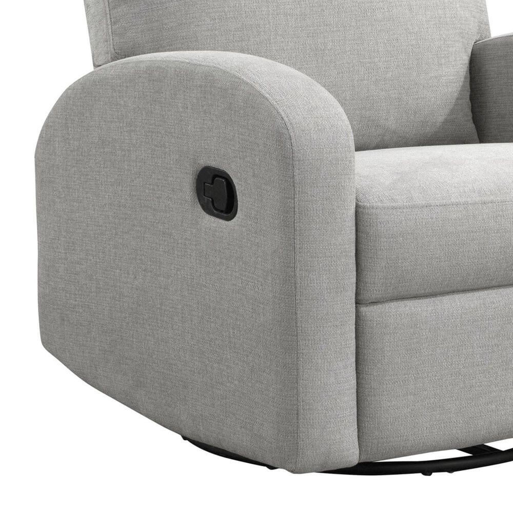 Lifestyle Solutions Paloma Manual Swivel Rocker Recliner in Light Grey, , large