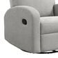 Lifestyle Solutions Paloma Manual Swivel Rocker Recliner in Light Grey, , large