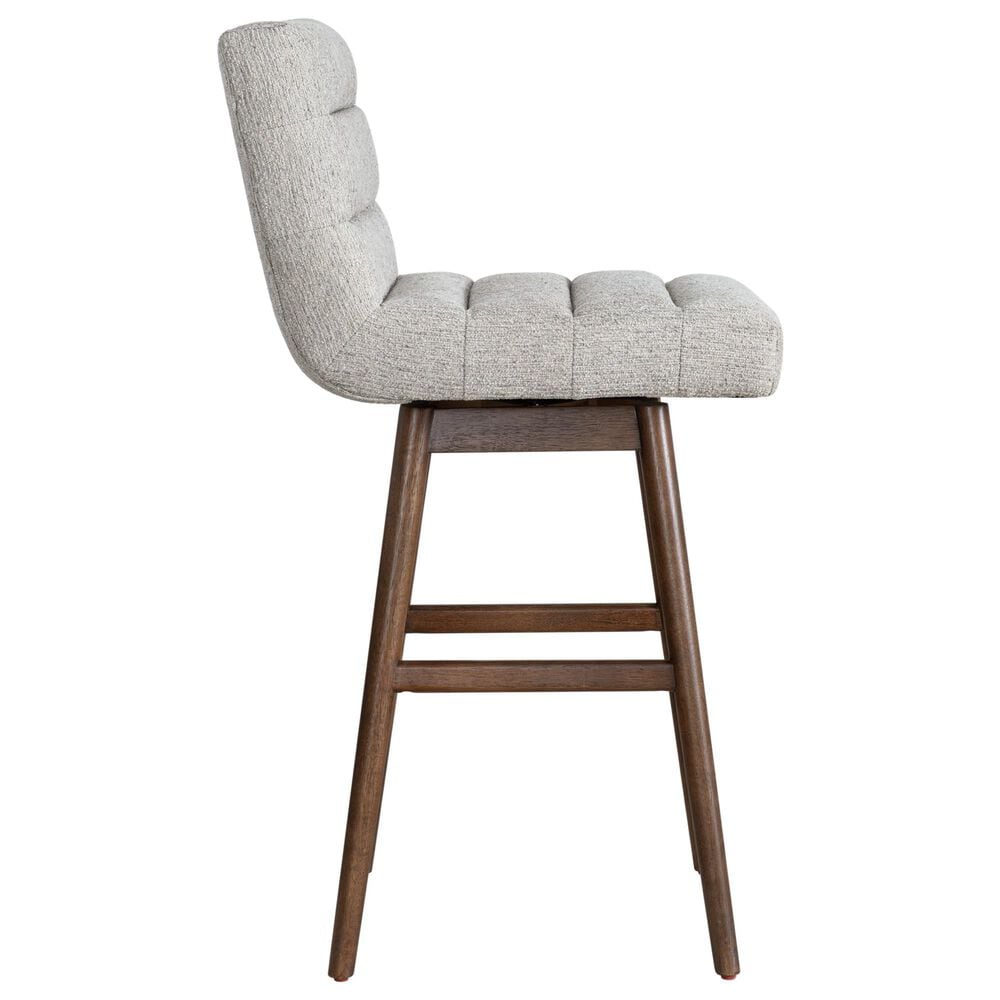 Armen Living Elias 30" Swivel Bar Stool in Brown Oak, , large