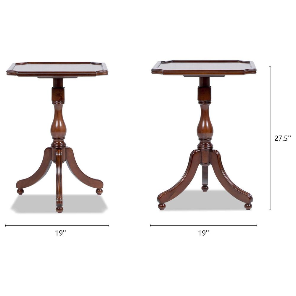 Jennifer Taylor Home Mabel Side Table in Rich Walnut, , large