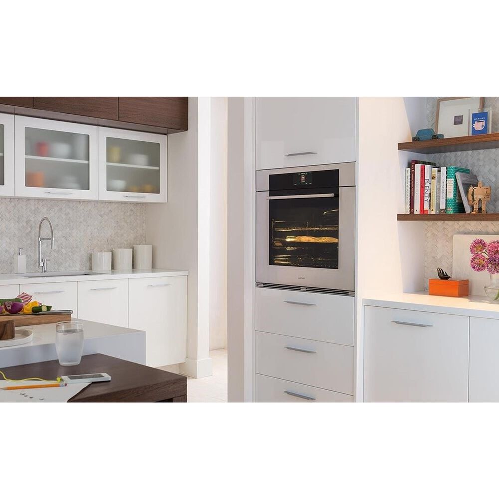 Wolf 30&quot; M Series Transitional Built-In Single Electric Wall Oven with Convection in Stainless Steel, , large