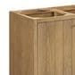 James Martin Vanities Hudson 60" Single Bathroom Vanity in Light Natural Oak with 3 cm White Zeus Quartz Top and Rectangular Sink, , large