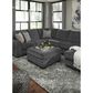 Ashley Tracling Oversized Accent Ottoman in Slate, , large