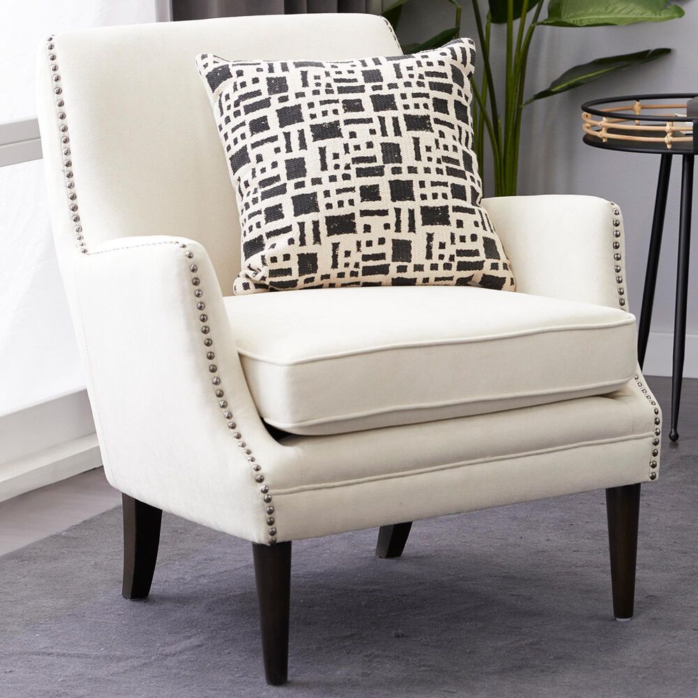 Maple and Jade Accent Chair in Beige, , large
