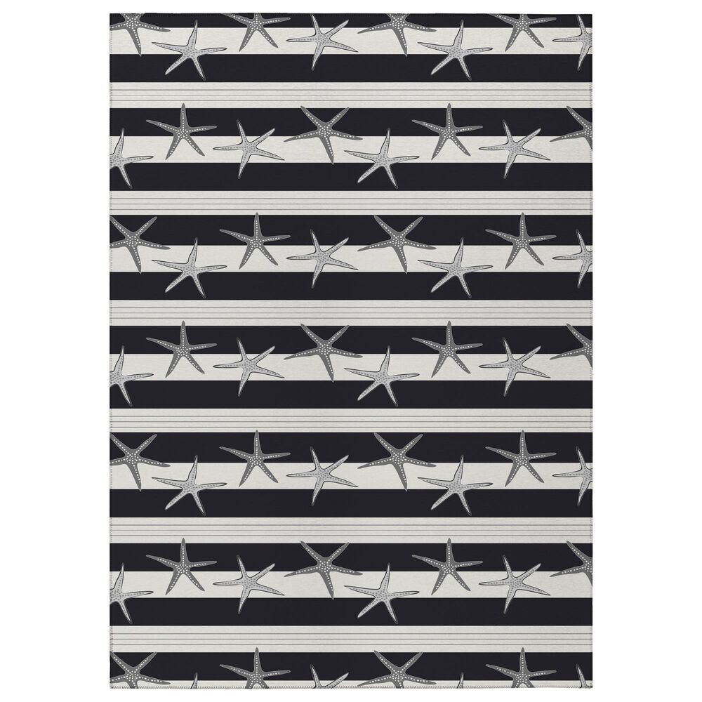 Dalyn Rug Company Seabreeze SZ12 8" x 10" Black Area Rug, , large