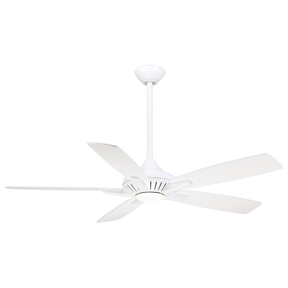 Minka-Aire Dyno 52" Ceiling Fan with LED Light in White, , large