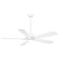 Minka-Aire Dyno 52" Ceiling Fan with LED Light in White, , large