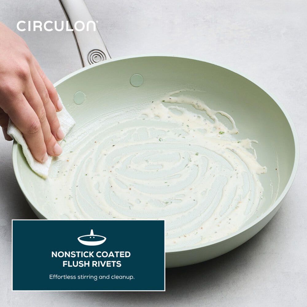 Circulon 10" Ceramic Nonstick Frying Pan in Sage, , large