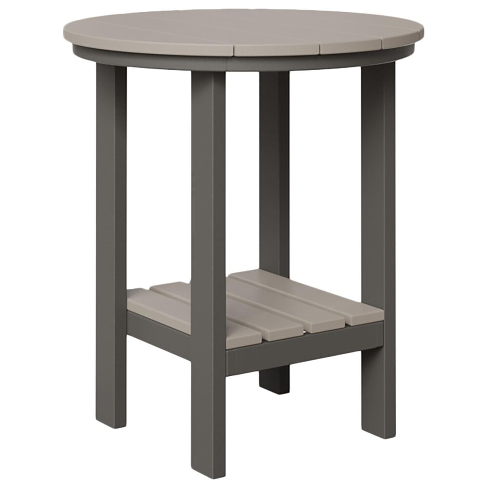 Amish Country Classic Balcony Table in Light Gray and Charcoal, , large
