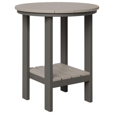 Amish Country Classic Balcony Table in Light Gray and Charcoal, , large