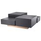 Eichholtz Nerone Coffee Table in Charcoal Grey and Brushed Brass, , large
