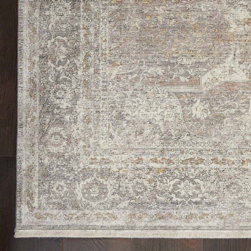 Nourison Starry Nights STN03 5&#39; x 7&#39; Silver and Cream Area Rug, , large