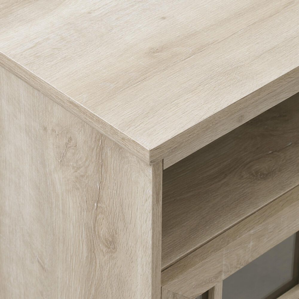 Walker Edison 58&quot; TV Stand NF584DHDHBWO  in White Oak, , large
