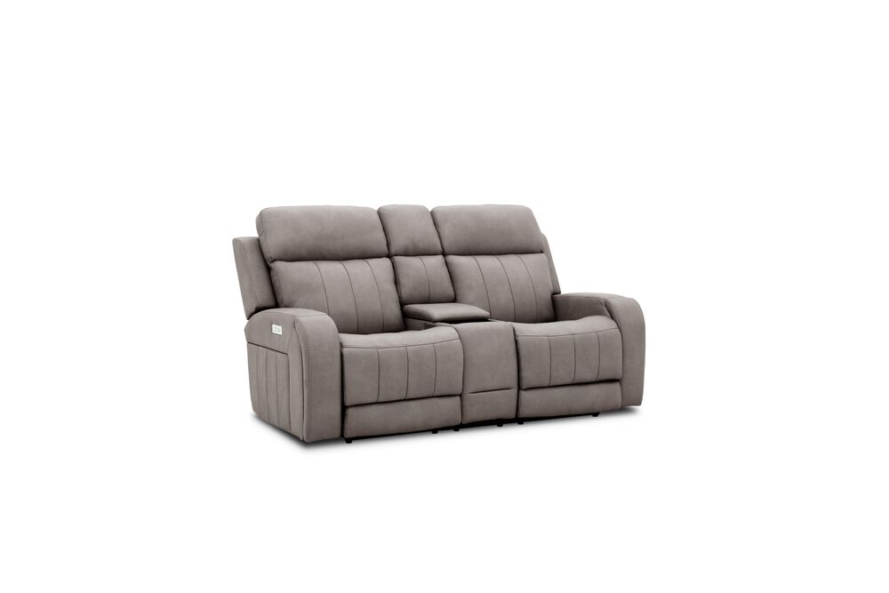 MotoMotion Power Reclining Console Loveseat with Audio in Capriccio Dove, , large