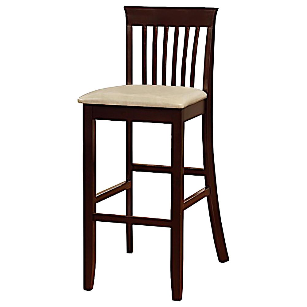 Linden Boulevard Torino Barstool in Dove Grey/Espresso, , large