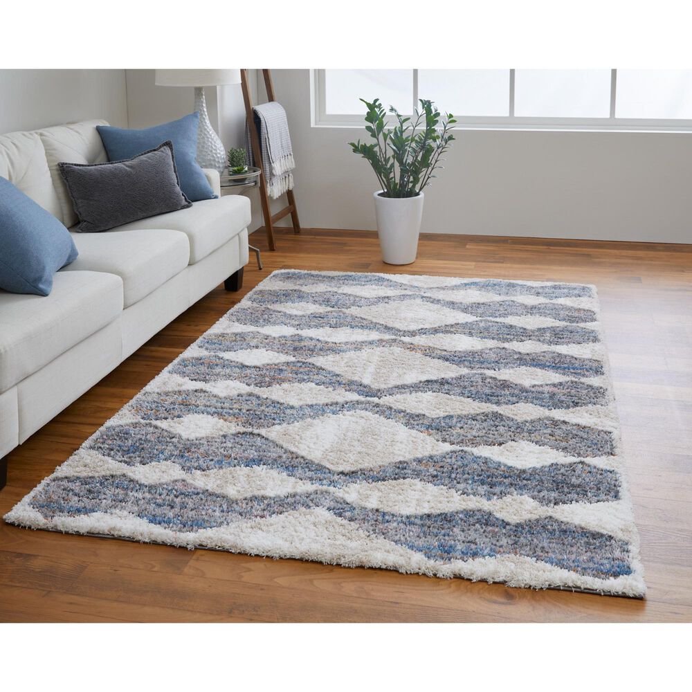 Feizy Mynka 5&#39; x 8&#39; Gray and Multicolor Area Rug, , large