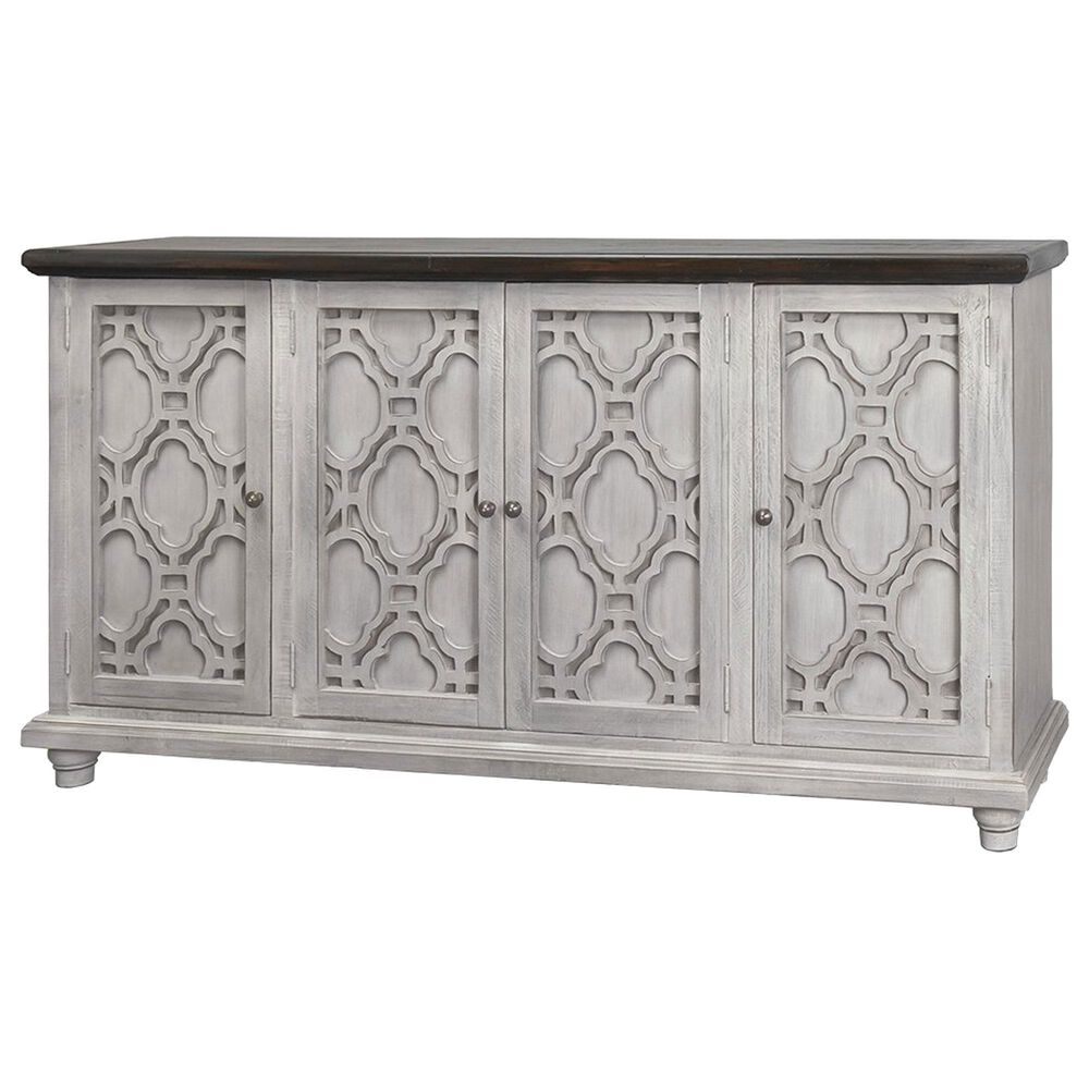 Rustic Imports Calais 4-Door Cabinet in Castello Gray and Brown, , large