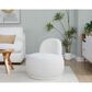 Lumisource Kimi Accent Chair in White Sherpa, , large
