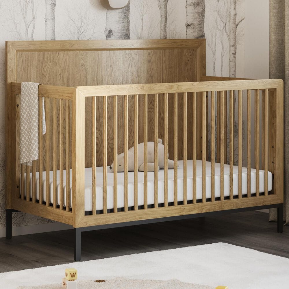 Eastern Shore Newport 4-In-1 Convertible Crib in Natural Oak, , large