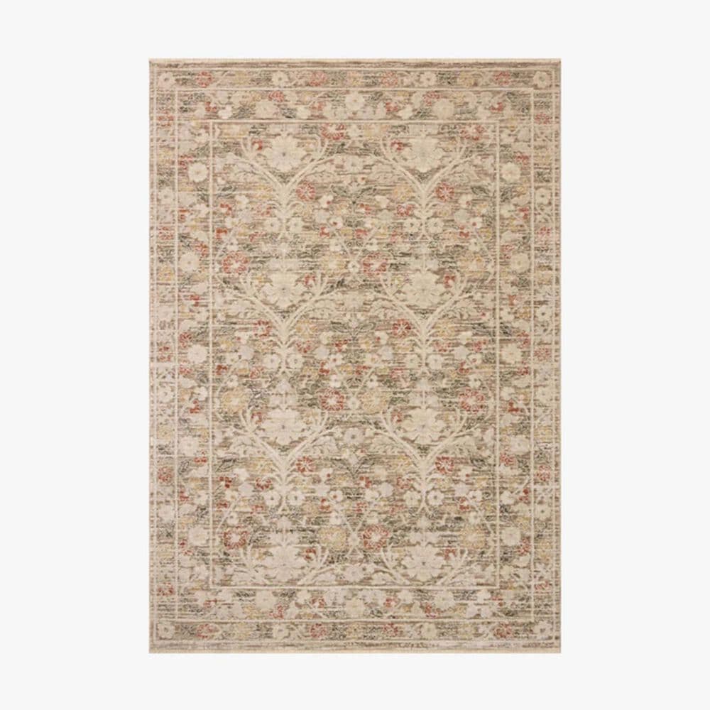 Loloi Clarisse Grey and Multicolor 7"10" Round Area Rug, , large