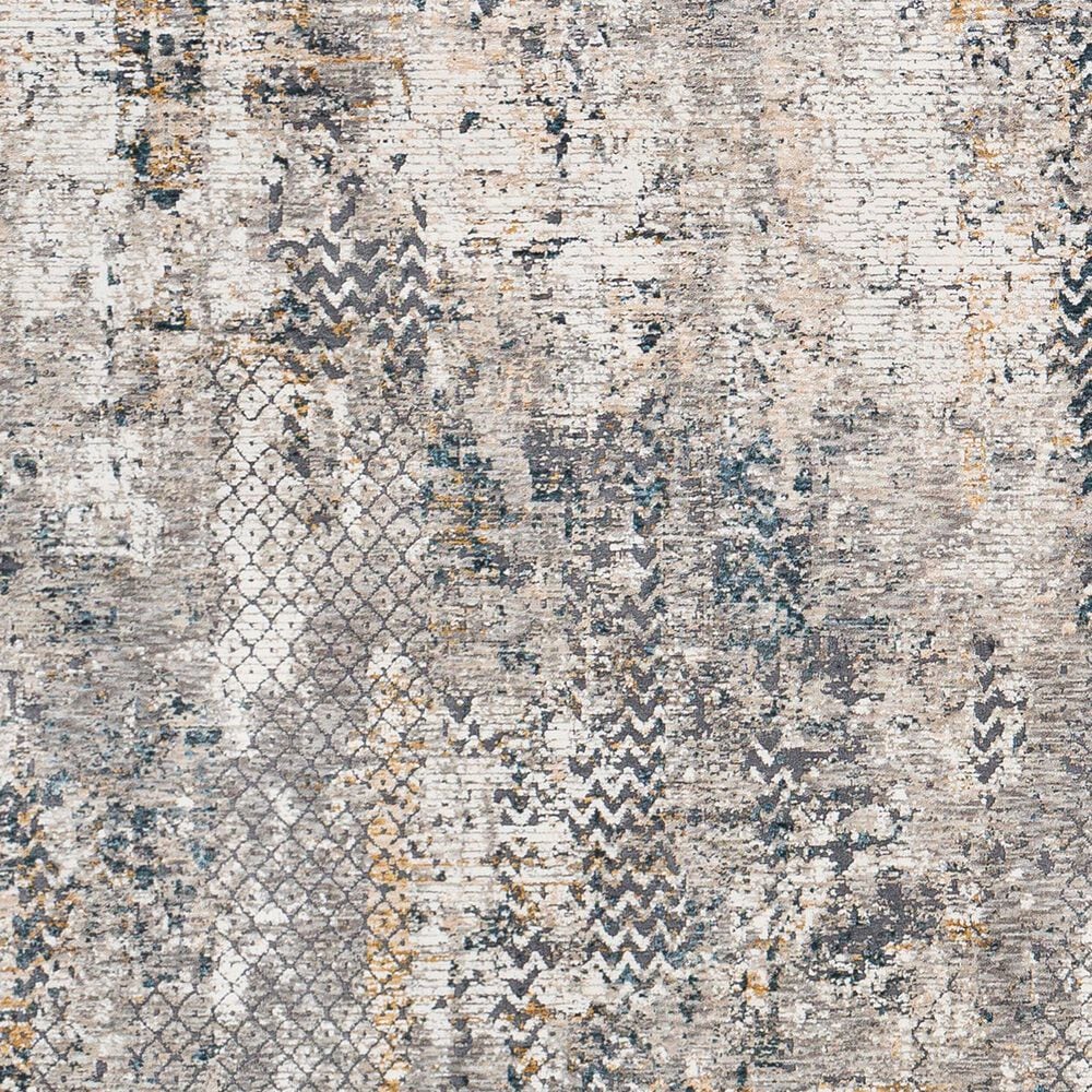 Surya Cardiff CDF-2302 Light Gray, Charcoal, Light Beige, Tan and Dark Blue 5&#39; x 7&#39;5&quot; Area Rug, , large