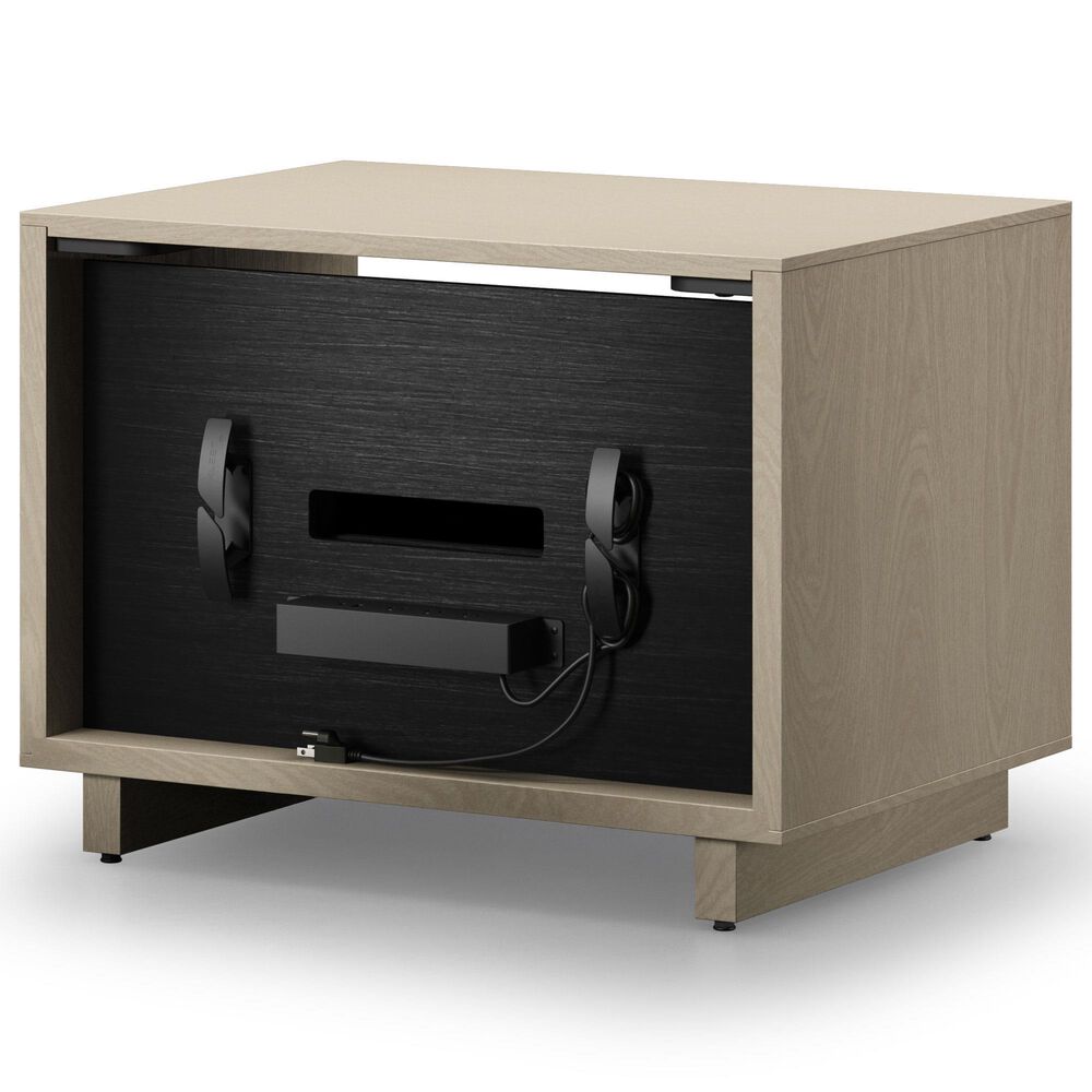 BDI Kava 28&quot; 1-Drawer Nightstand in Washed Oak with Outlets and USB Ports, , large