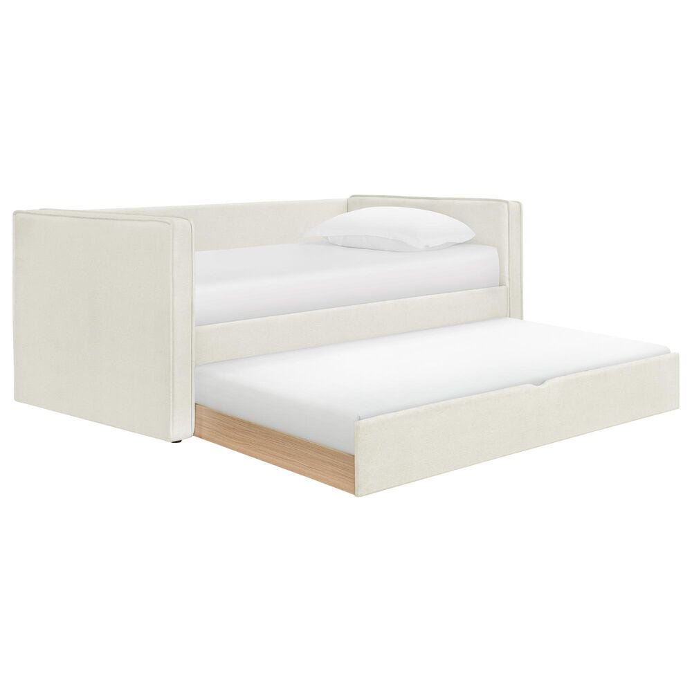 Linden Boulevard Lillibeth Daybed with Trundle in Tan Upholstery, , large