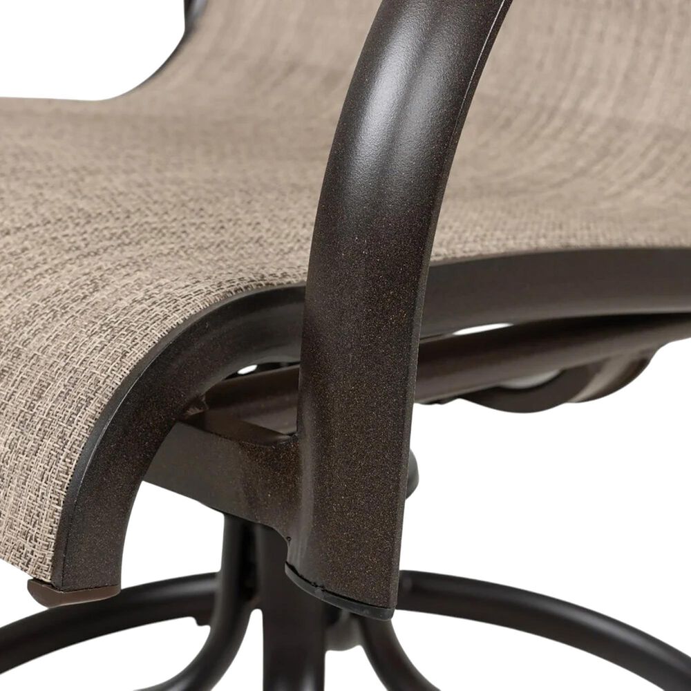 GatherCraft Galatia 7-Piece Rectangular Patio Dining Set in Bronze, , large