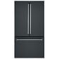 Cafe 23.1 Cu. Ft. French Door Refrigerator in Matte Black in Brushed Stainless, , large