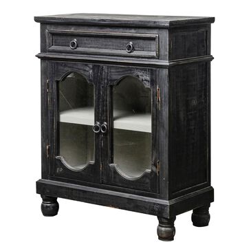Rustic Imports Cupboard in Black with Gray Interior, , large