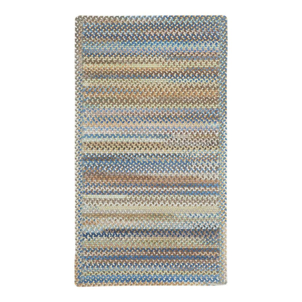 Capel American Legacy 0210-410 2" x 8" Cross Sewn Natural Blue Runner, , large