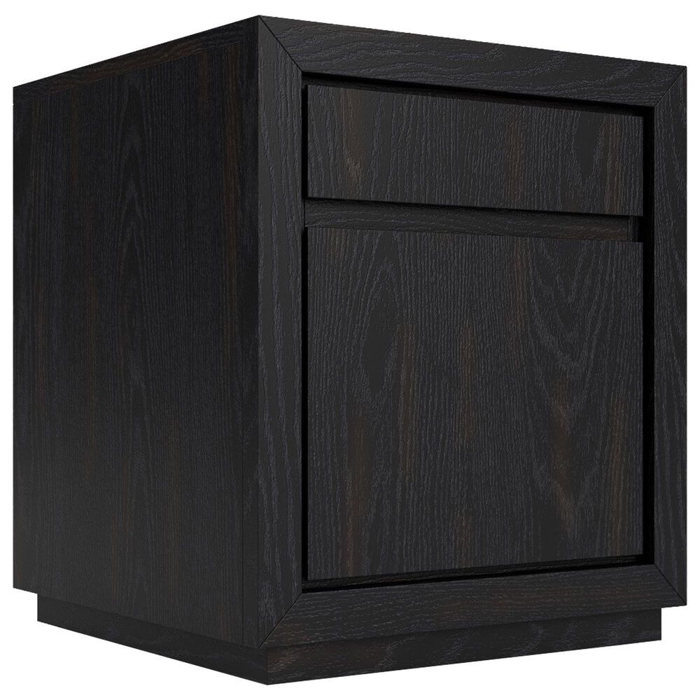 Riverside Furniture Westwood 2-Piece Corner Desk and File Cabinet Set in Ebony Whiskey Oak, , large
