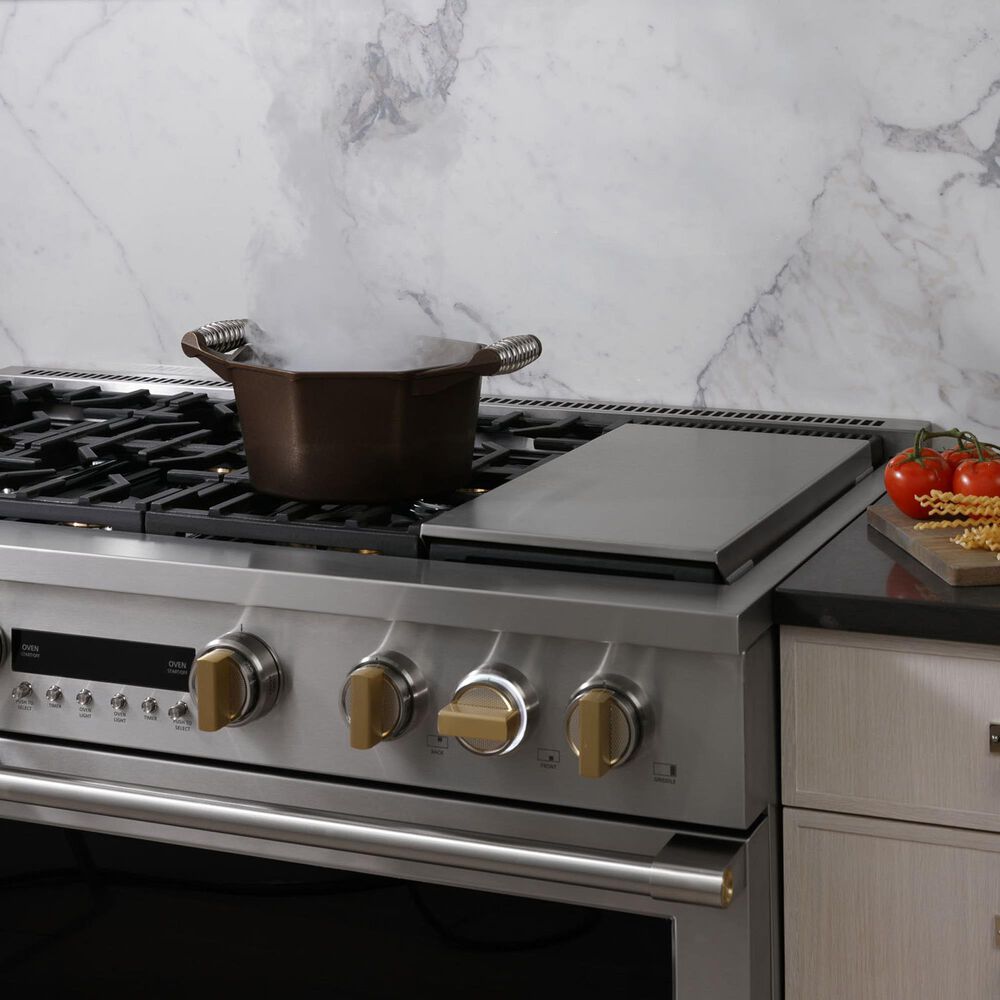 Monogram 48&quot; Dual-Fuel Professional Range with 6 Burners and Steam Clean in Stainless Steel, , large