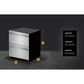 JennAir Noir 24" Double Drawer Refrigerator with Freezer in Stainless Steel, , large