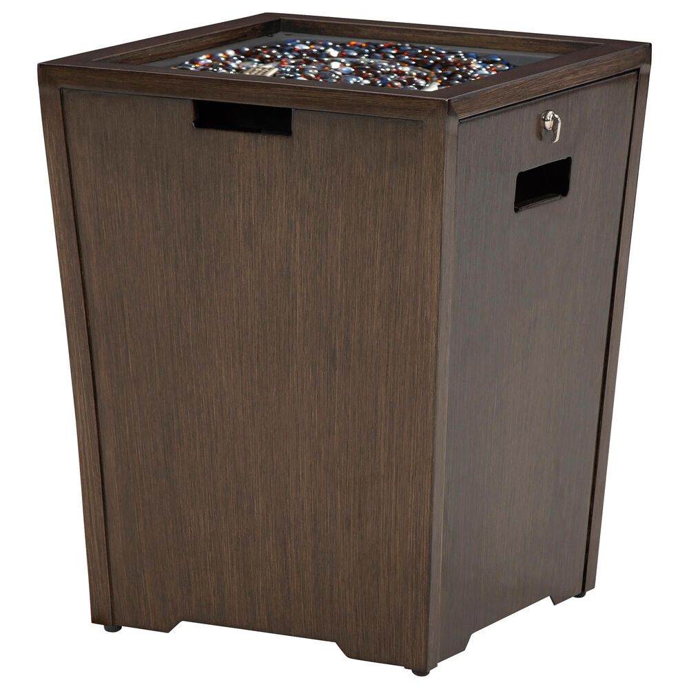 Ashley Rodeway South Square Fire Pit in Brown, , large