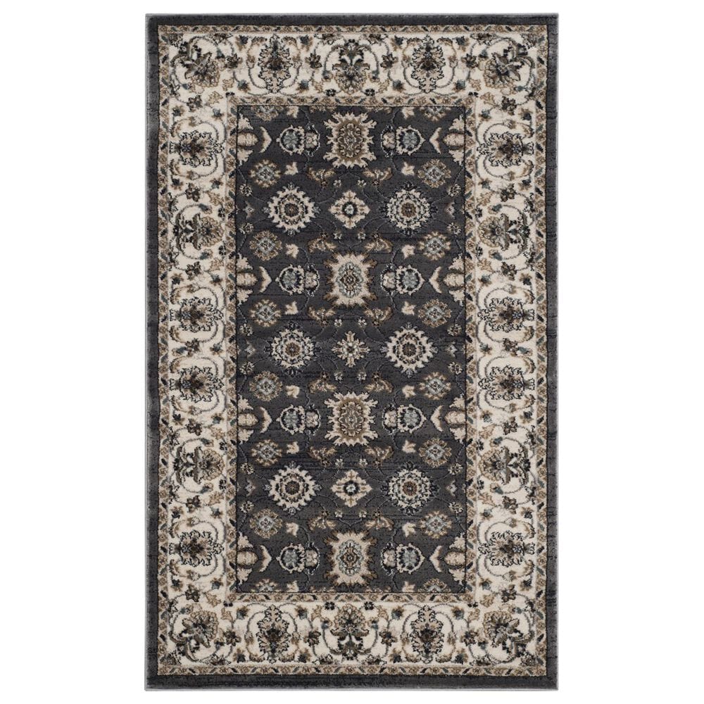 Safavieh Lyndhurst LNH332 3"3" x 5"3" Grey and Cream Area Rug, , large